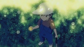 Кадр 1 аниме Принц тенниса: Два самурая, первая игра