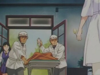 Кадр 3 аниме Дело ведёт юный детектив Киндаити: Убийство в больнице Синигами