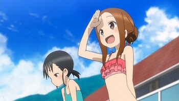 Кадр 1 аниме Озорная Такаги: Водные горки